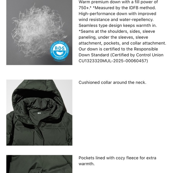 Uniqlo seamless down long parka - Picture 6 of 11